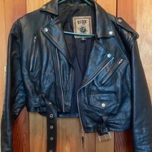 Vintage 90s REAL leather motorcycle jacket